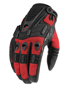 Icon Tarmac V.3 Red Gloves